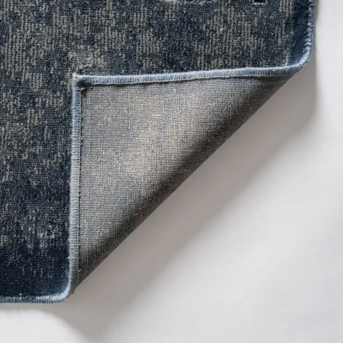 Alfombra Tejido Azul Petróleo Beige, 300 Cm