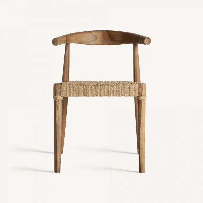 Silla FIGEAC Madera Cuerda Trenzada Natural, 76 Cm
