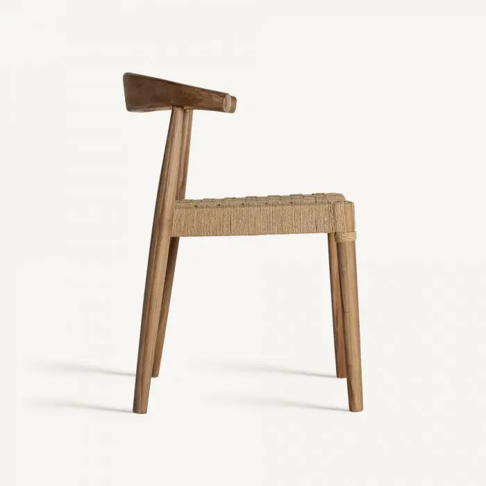 Silla FIGEAC Madera Cuerda Trenzada Natural, 76 Cm