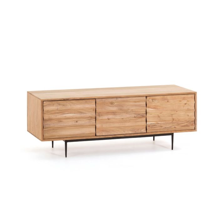 Mueble TV Natural Negro, 147 Cm