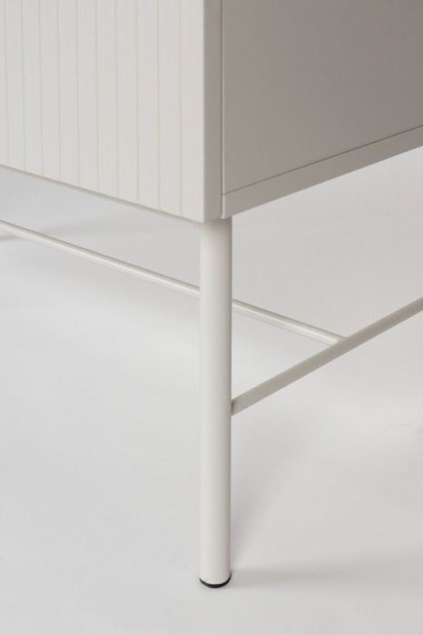 Cómoda 4 Cajones Hierro Blanco, 79 Cm