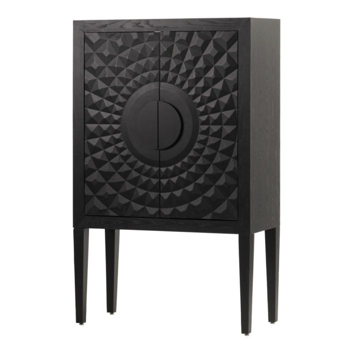 Armario Mandala Negro Estilo Oriental, 161 Cm