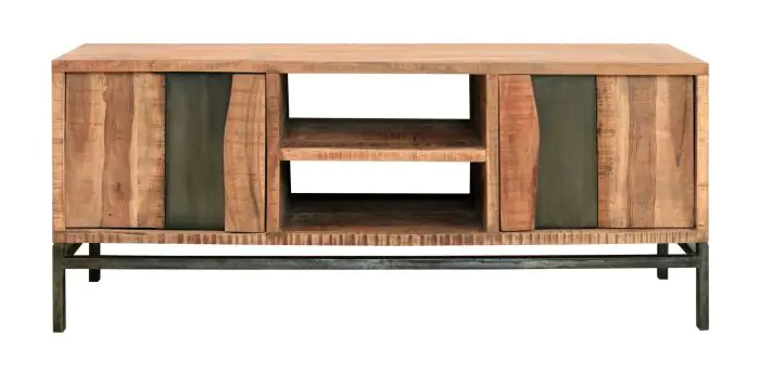 Mueble tv Industrial Madera mango Natural/negro