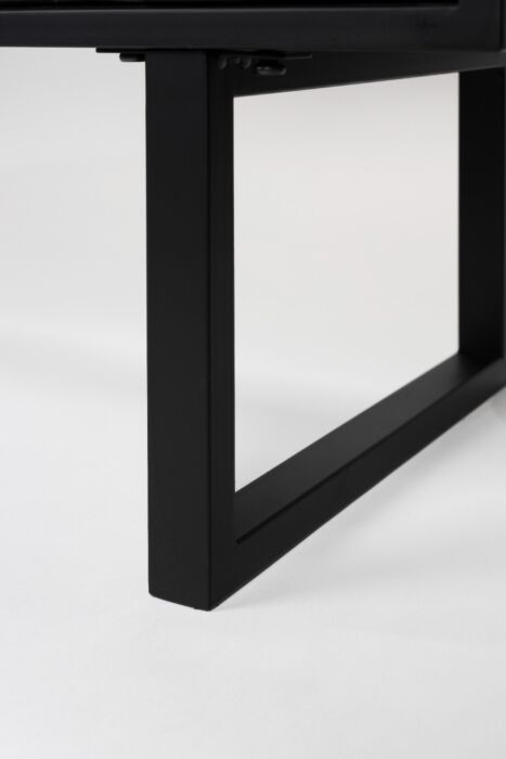 Aparador Alto Hexágono Madera Pino Negro, 140 Cm