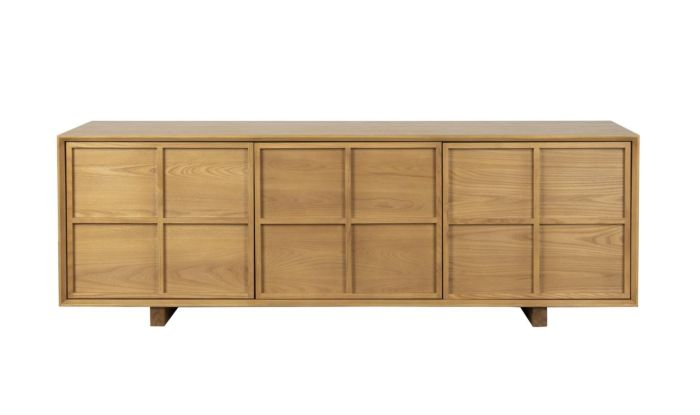 Aparador japonés en madera de fresno natural.