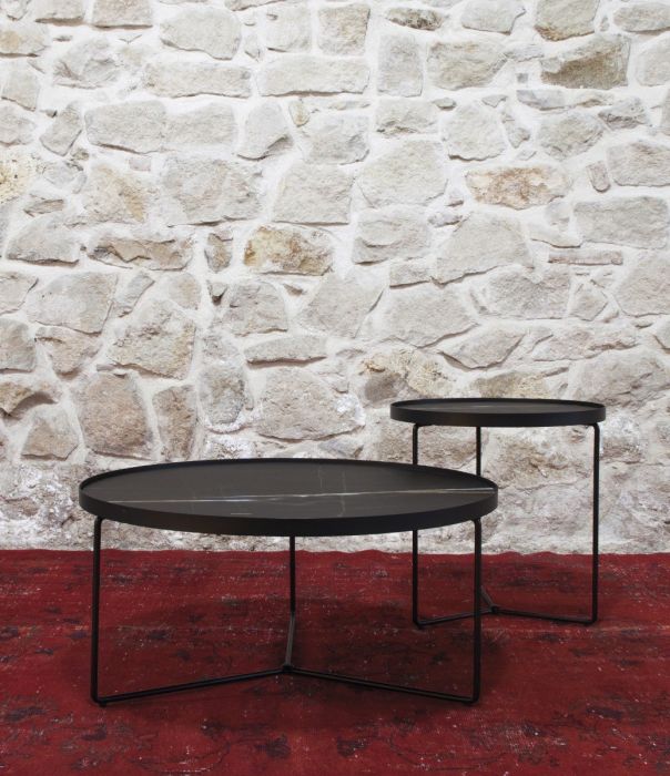 Mesa auxiliar Ronda Negro , 50 cm