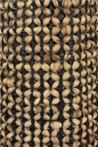 Lámpara de Pie Jacinto de Agua Natural Hierro Negro, 94'5 Cm