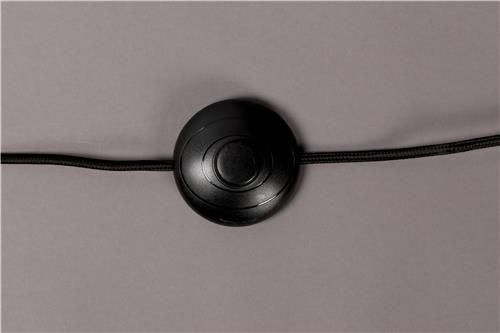 Lámpara de Pie Jacinto de Agua Natural Hierro Negro, 94'5 Cm