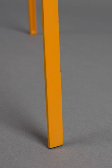 Lámpara de Pie Ratán Metal Naranja, 48 Cm
