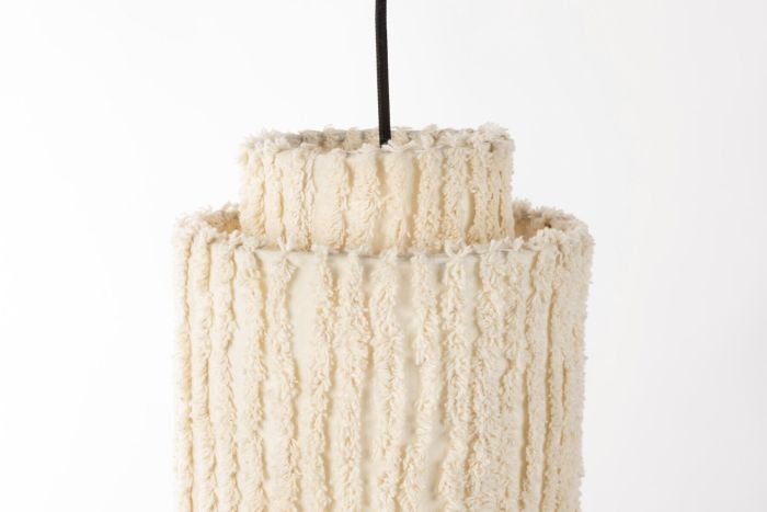 Lámpara Colgante Alta Algodón, 20 Cm