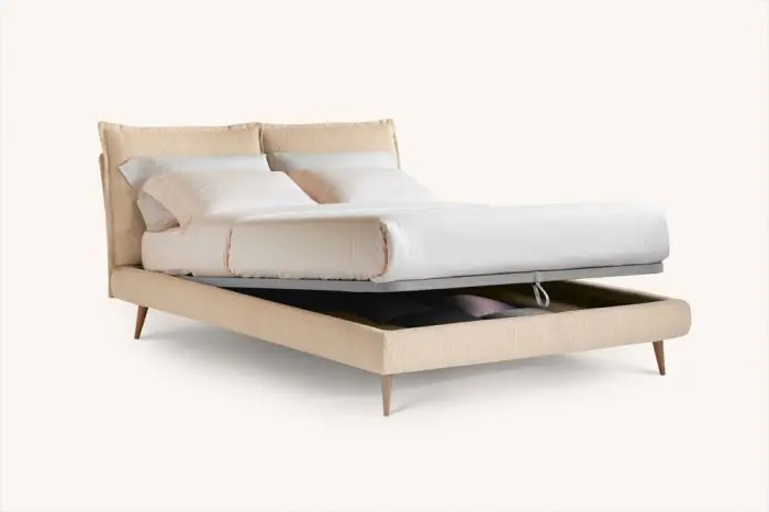 Cama So pop Crema, 150 Cm 