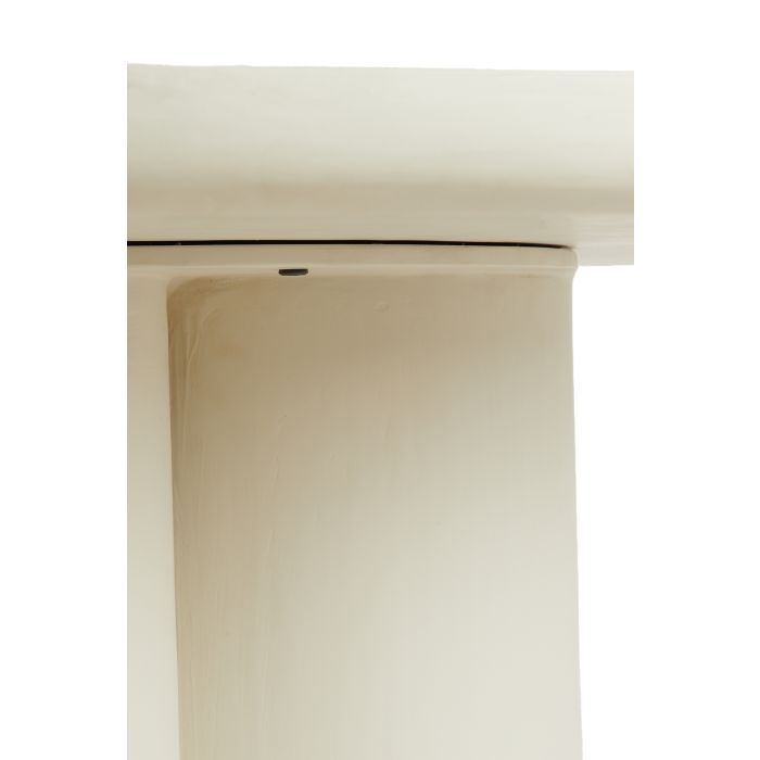 Mesa Comedor Redonda Color Crema, Ø130 Cm