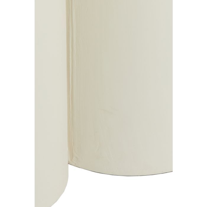 Mesa Comedor Redonda Color Crema, Ø130 Cm