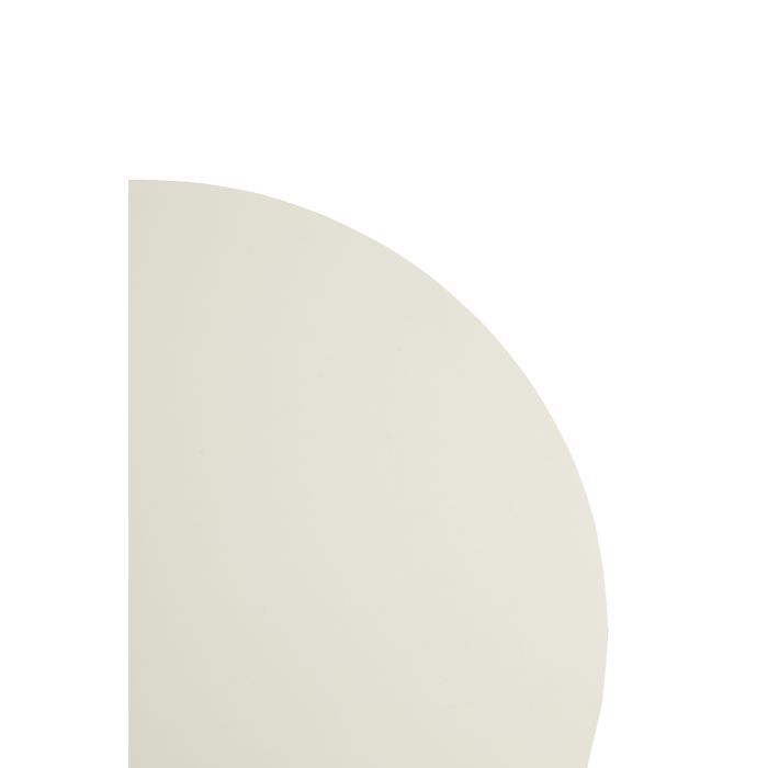 Mesa Comedor Redonda Color Crema, Ø130 Cm