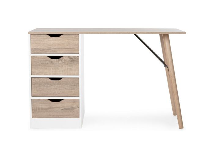 Mesa Escritorio con Cajonera Alberta Estilo Moderno, 120 Cm