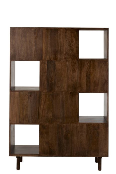 Estantería Madera Maciza de mango marrón 