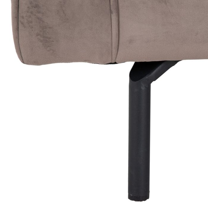 Sofá Moderno Terciopelo Gris Pardo 230 Cm