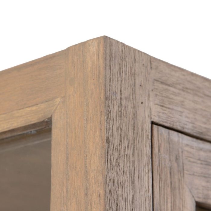 Vitrina Sent Madera Natural Cristal, 100 Cm