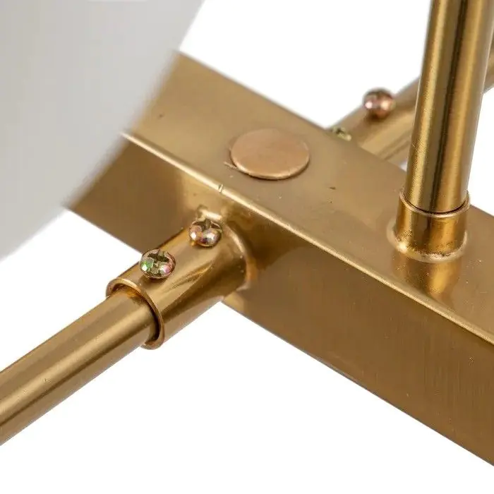Lámpara Techo Cristal Metal Oro, 120 Cm
