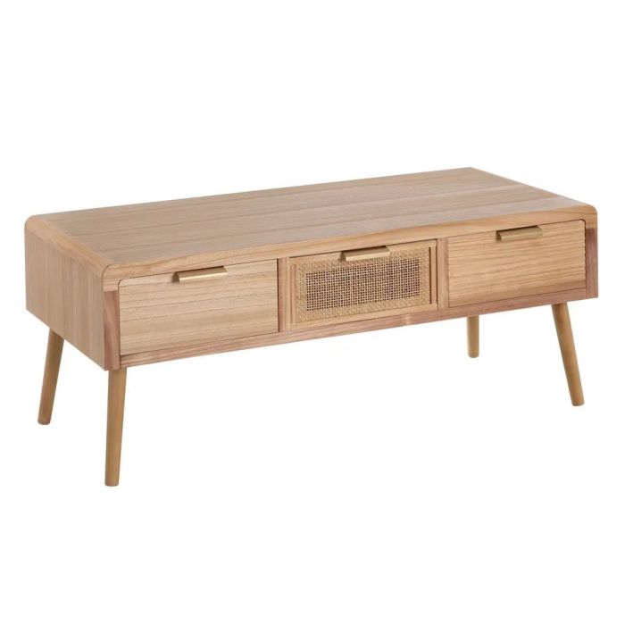 Mueble TV Tropical Madera Ratán Salón, 110 Cm