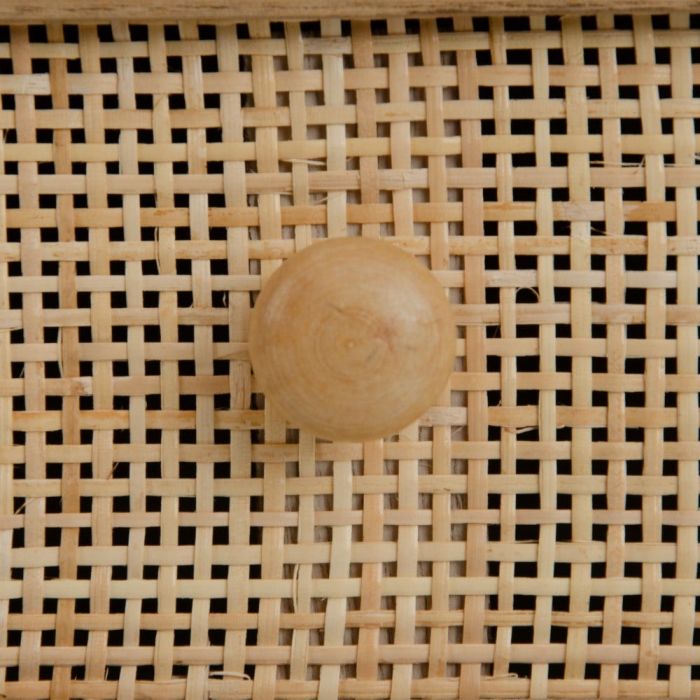 Cómoda Nórdico Madera Ratan Natural 80 Cm