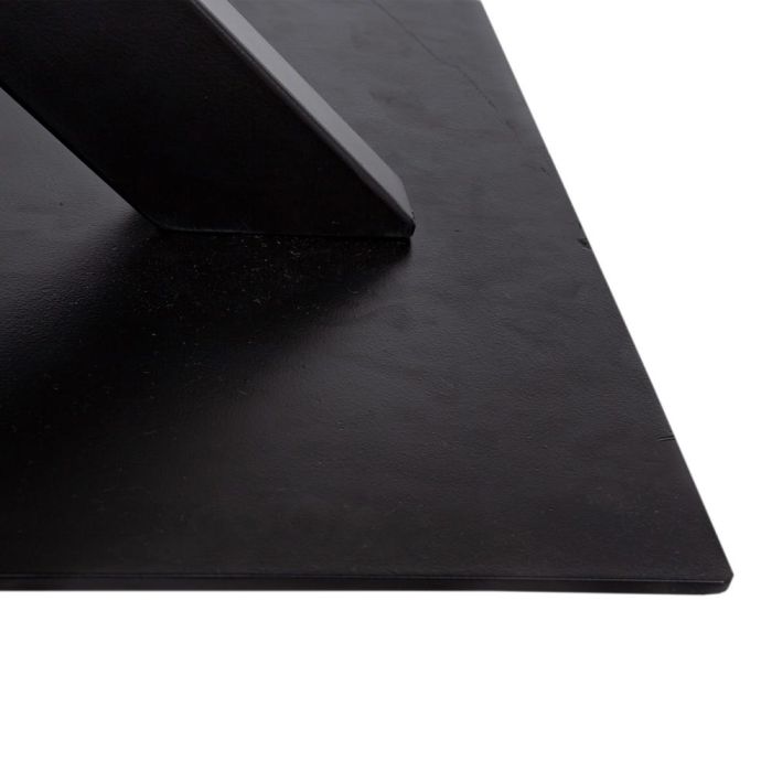 Mesa Comedor Estilo Moderno Madera Acacia Metal Negro, 180