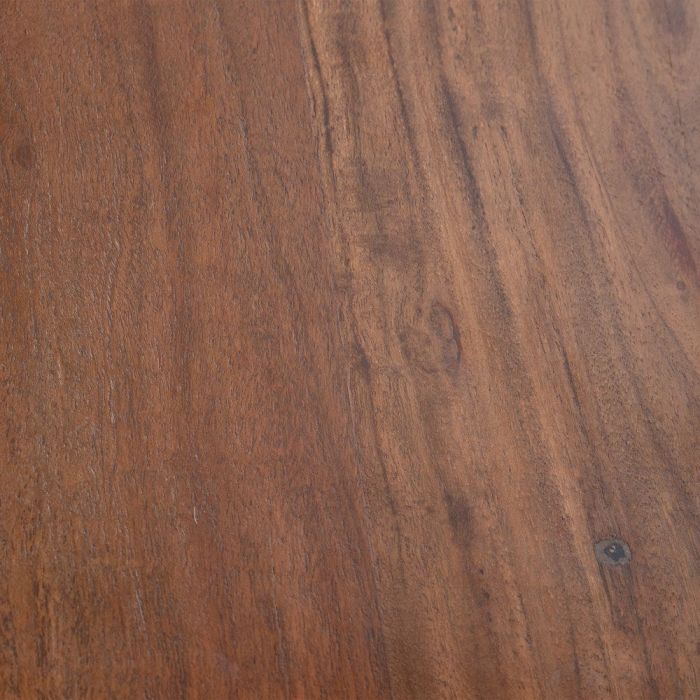 Mesa Comedor Estilo Moderno Madera Acacia Metal Negro, 180