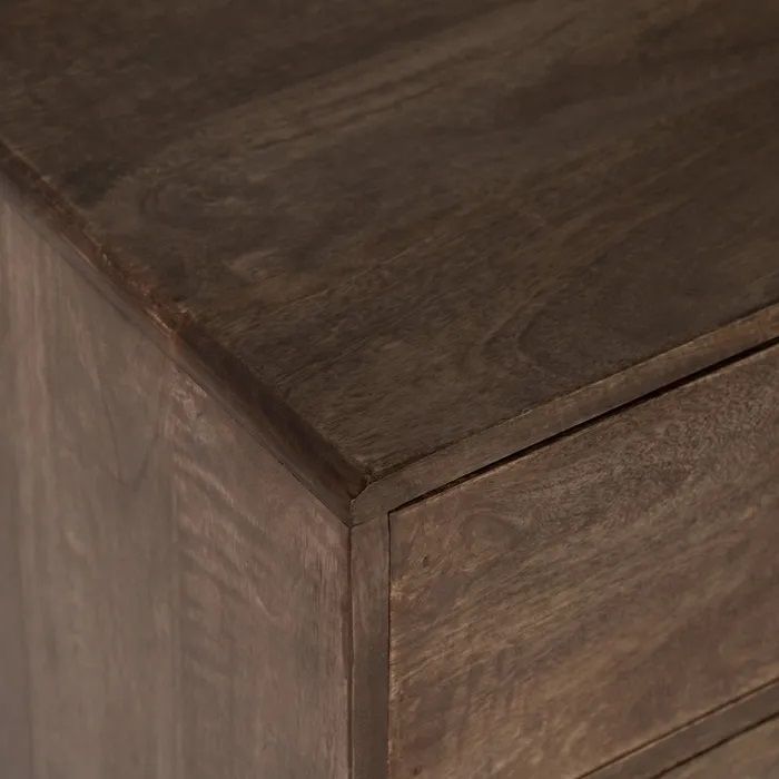 Armario Madera Mango Ratán Hierro, 84 Cm