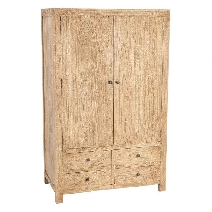 Armario Alto Madera Mindi Natural, 160 Cm