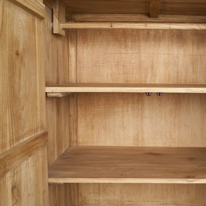 Armario Alto Madera Mindi Natural, 160 Cm