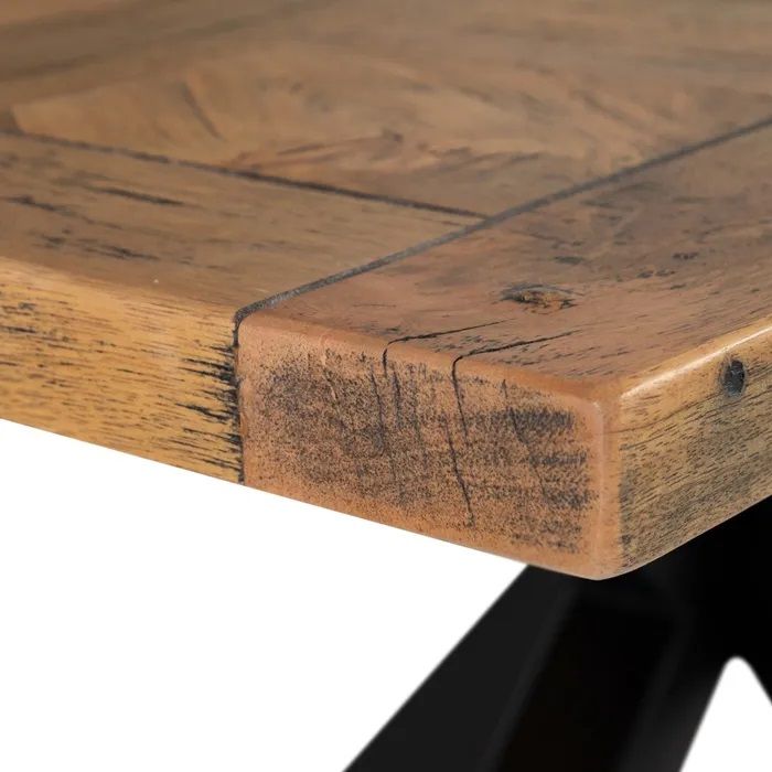 Mesa Comedor Madera Mango Hierro, 160 Cm