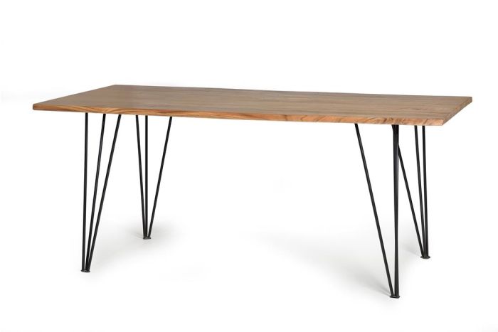 Mesa comedor industrial tapa bordes irregulares