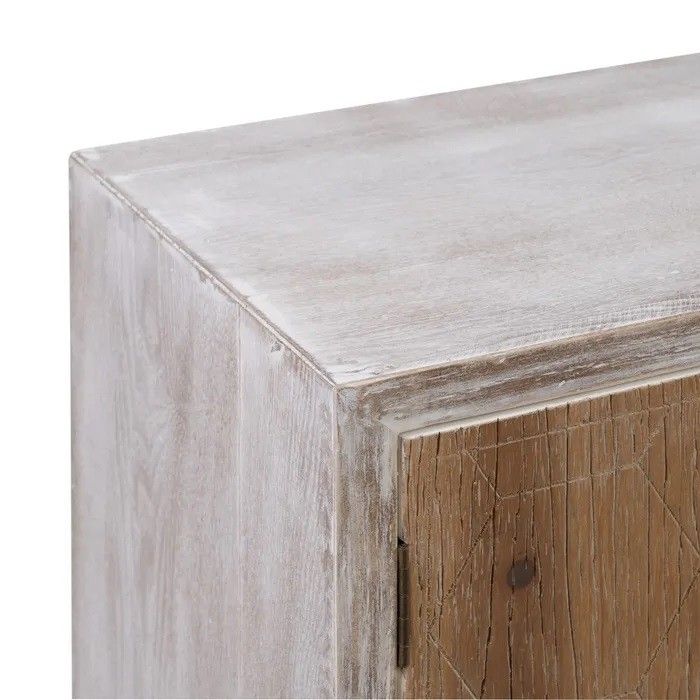 Mueble TV Estilo Vintage Blanco/Natural
