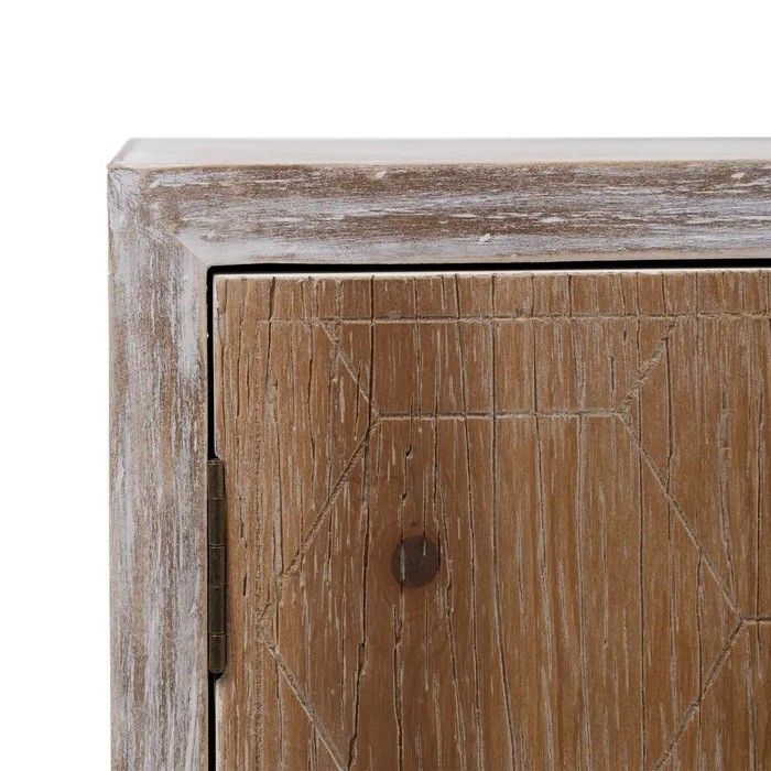Mueble TV Madera Mdf Blanco/Natural, 150 Cm