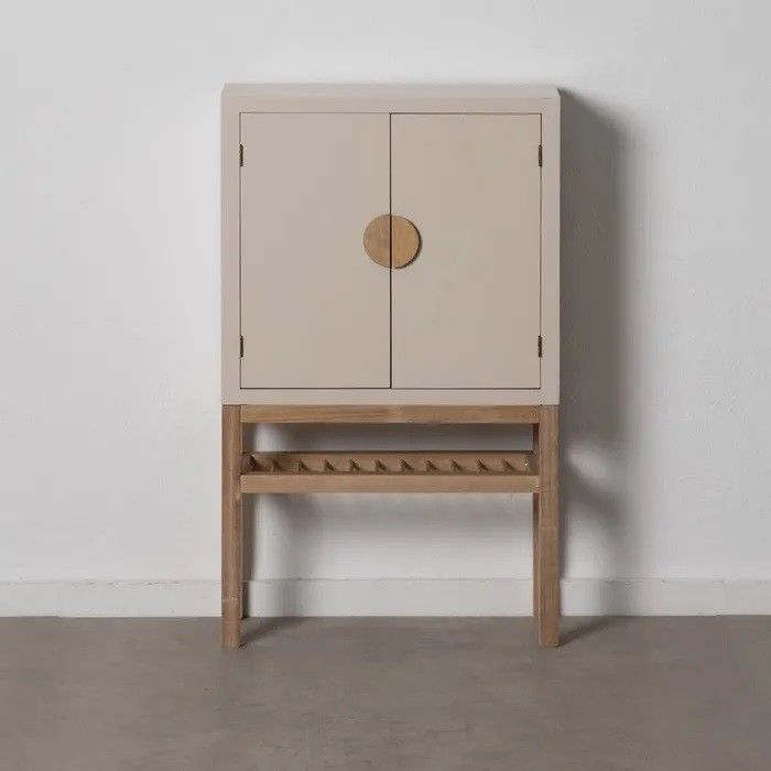 Armario Estilo Moderno Madera Paulownia Color Topo, 104'50 Cm