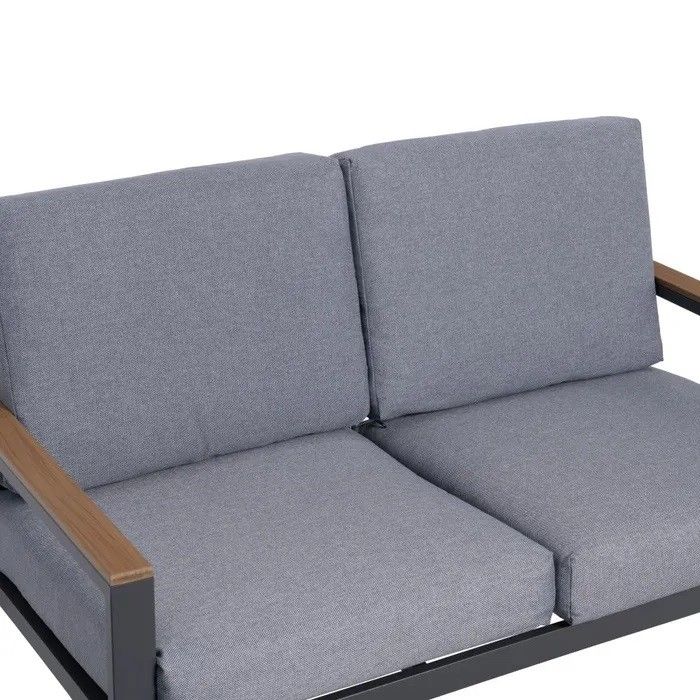 Conjunto Jardín Aluminio Gris Antracita