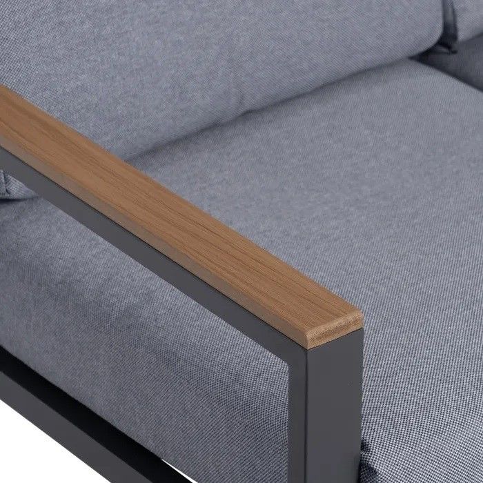 Conjunto Jardín Aluminio Gris Antracita