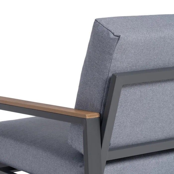 Conjunto Jardín Aluminio Gris Antracita