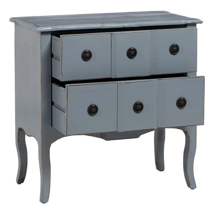 Cómoda Madera Olmo Azul, 83 Cm