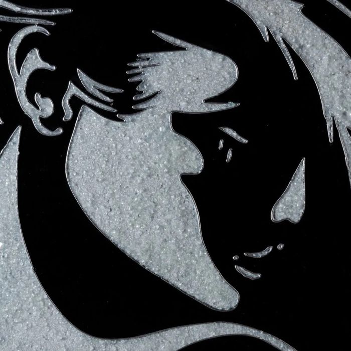 Pintura Rostro Mujer Blanco Negro