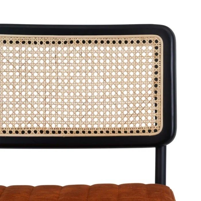 Silla Color Calabaza Negro, 84 Cm
