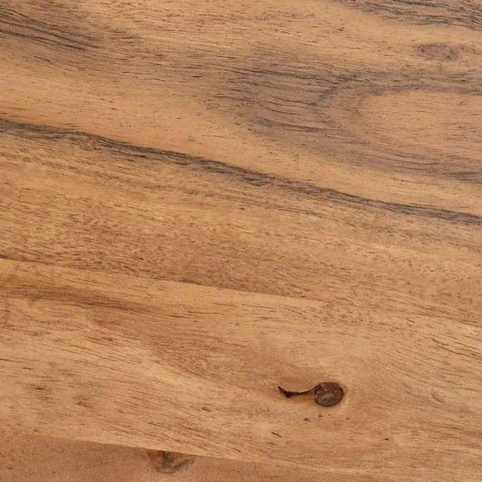 S/2 Mesa Centro Natural Madera Metal, 110 X 63 X 40 Cm