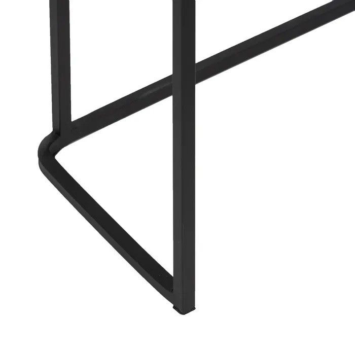 S/2 Consolas Aluminio Hierro Negro, 88 Cm