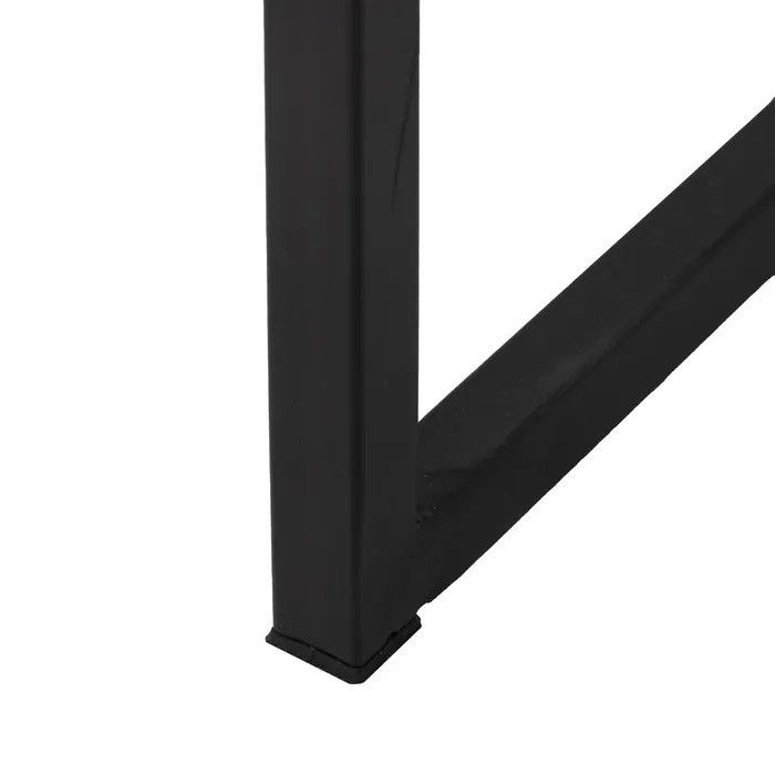 S/2 Consolas Aluminio Hierro Negro, 88 Cm