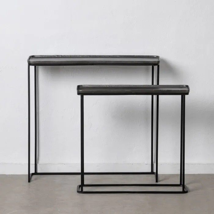 S/2 Consolas Estilo Industrial, 88 Cm