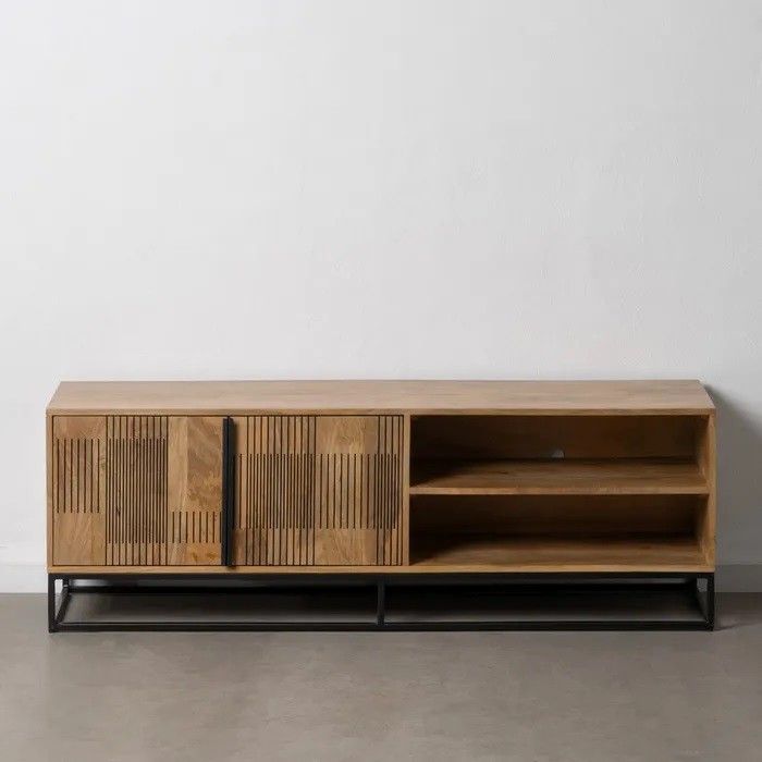 Mueble TV Moderno Madera Mango Hierro