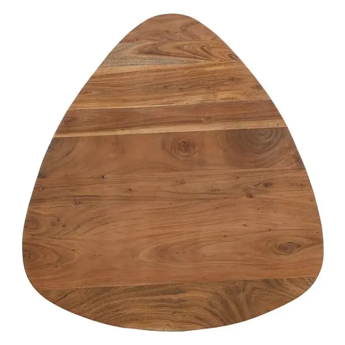 S/3 Mesa Centro Natural Madera Metal, 86 X 81 X 43 Cm