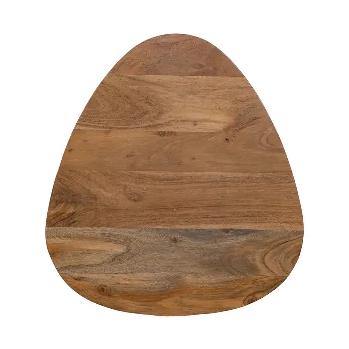 S/3 Mesa Centro Natural Madera Metal, 86 X 81 X 43 Cm
