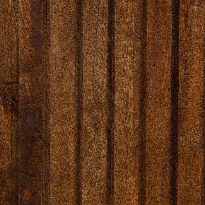 Aparador Diseño Tablillas Madera Mango Hierro Negro, 160 Cm