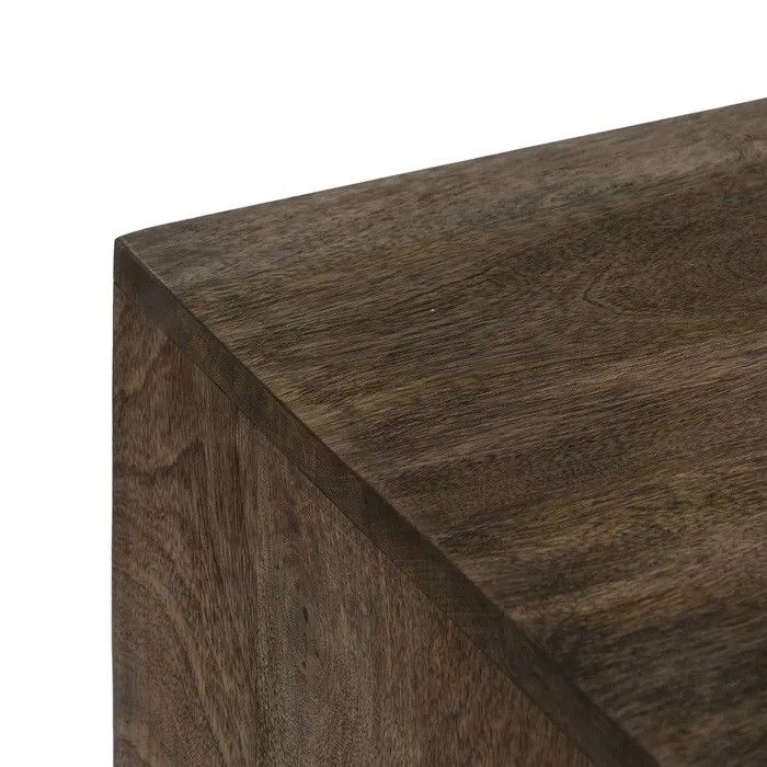 Aparador Tallado Madera Mango Marrón Oro, 153 Cm